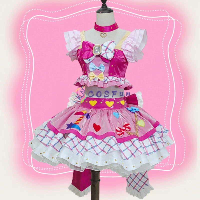 

Anime Aikatsu! Nijino Yume Cosplay Costume Cake Lolita Dress Halloween Party Role Play Outfit Women COSFun