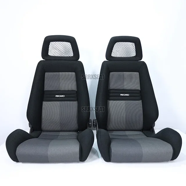 RECARO LXB GREY MONZA CROSS Very Good Condition Racing Car Seats For Home Setting Made From Metal Foam Fabric Non-Woven