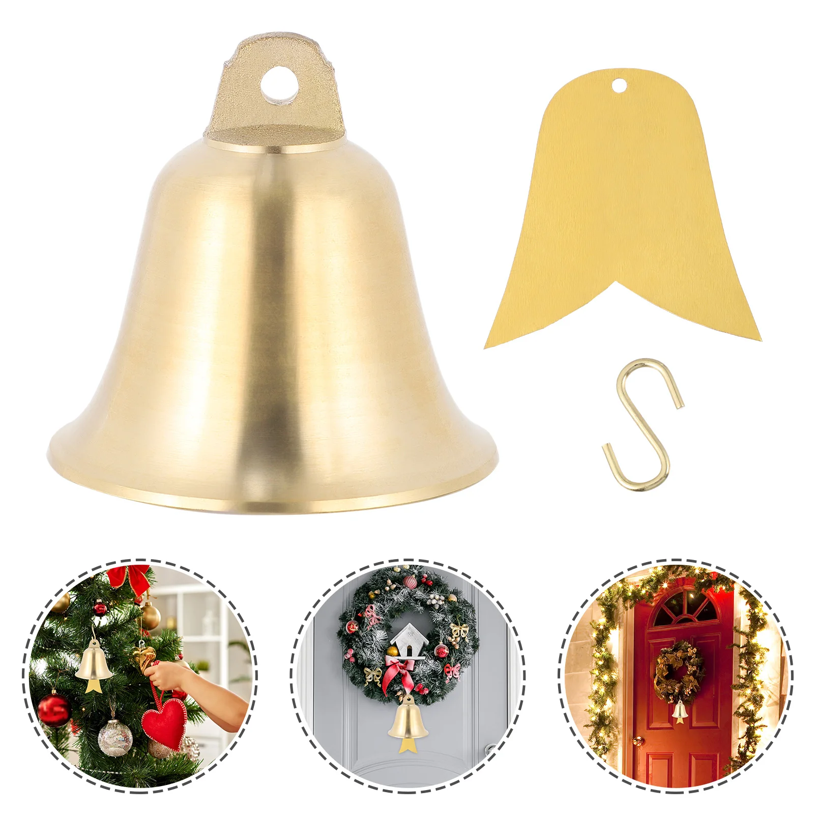 

1Set Brass Wind Chimes Fengshui Home Decor Relaxing Sound Stress Relief Auspicious Vintage Metal Bells Fengshui Wind Bell