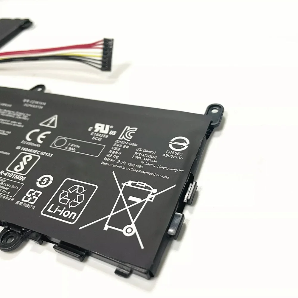 C21N1414 7.6V 38Wh 노트북 배터리 ASUS EeeBook F205TA X205 X205T X205TA-1B X205TA CKSE321D1 B075K41HCD용
