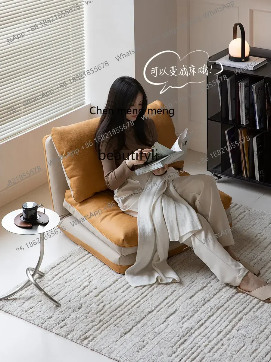 

ss7486 Lazy Sofa Sleeping and Lying Tatami Recliner Foldable Armchair Balcony Bedroom Small Sofa chairs for bedroom