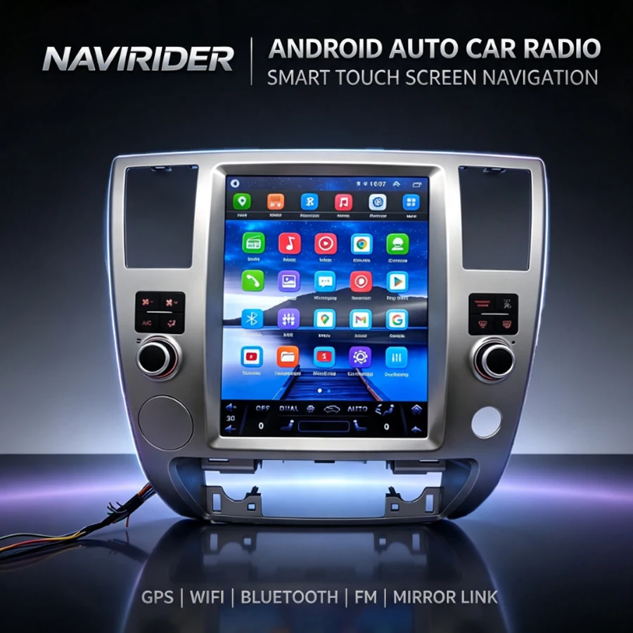 Android 15 Car Radio For NISSAN Patrol Armada Infiniti QX56 2009-2010 Carplay Car Multimedia 4G WIFI GPS Navigation Bluetoot