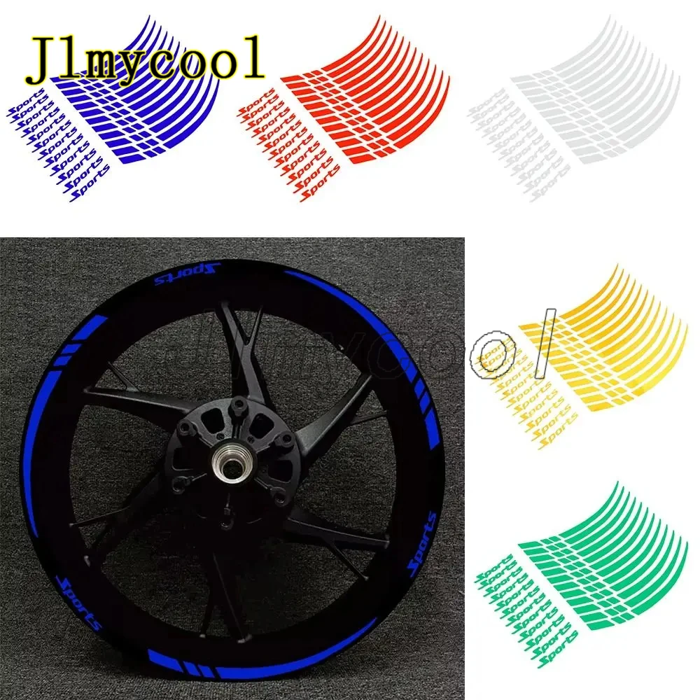 

18-21 Inch Motorcycle Bicycle Wheel Rim Stripe Sports Multifunctional Car Wheel Reflective Sticker Wheel Decal Tape Sticker