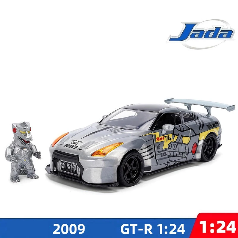 Jada 1:24 Scale 2009 GT-R R35 Alloy Car Model with Doll Classics Adult Souvenir Gift Static Display