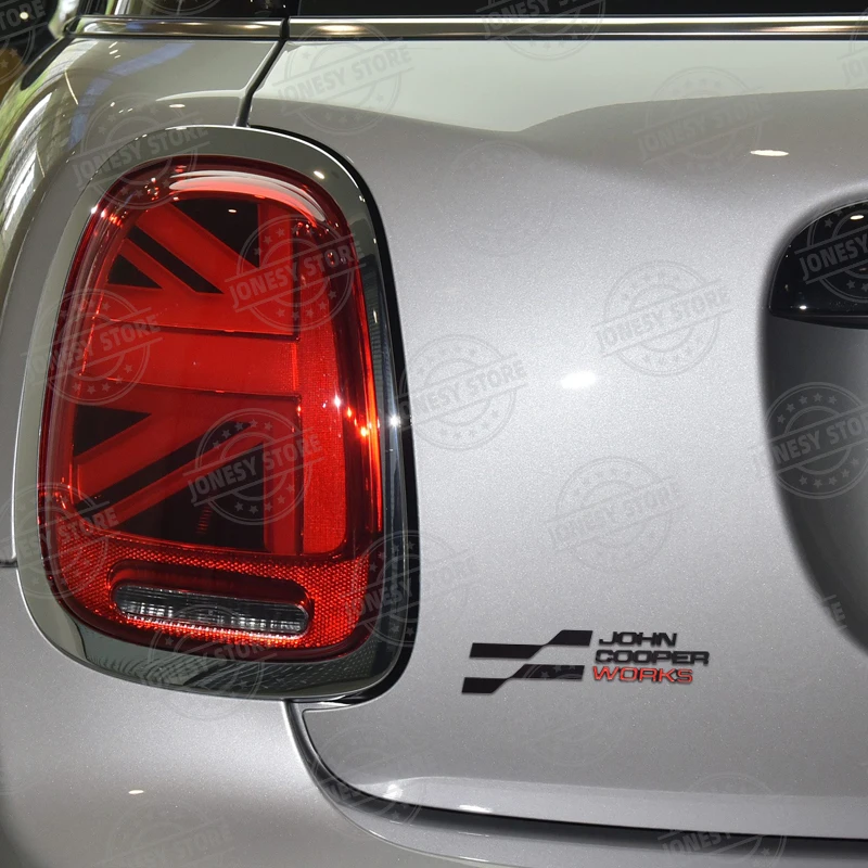 Auto Metal John Cooper Works Logo 3D Badge Lettering Decals Trunk Sticker For MINI Cooper S JCW R56 R57 R58 R59 R60 R61 F56 F57
