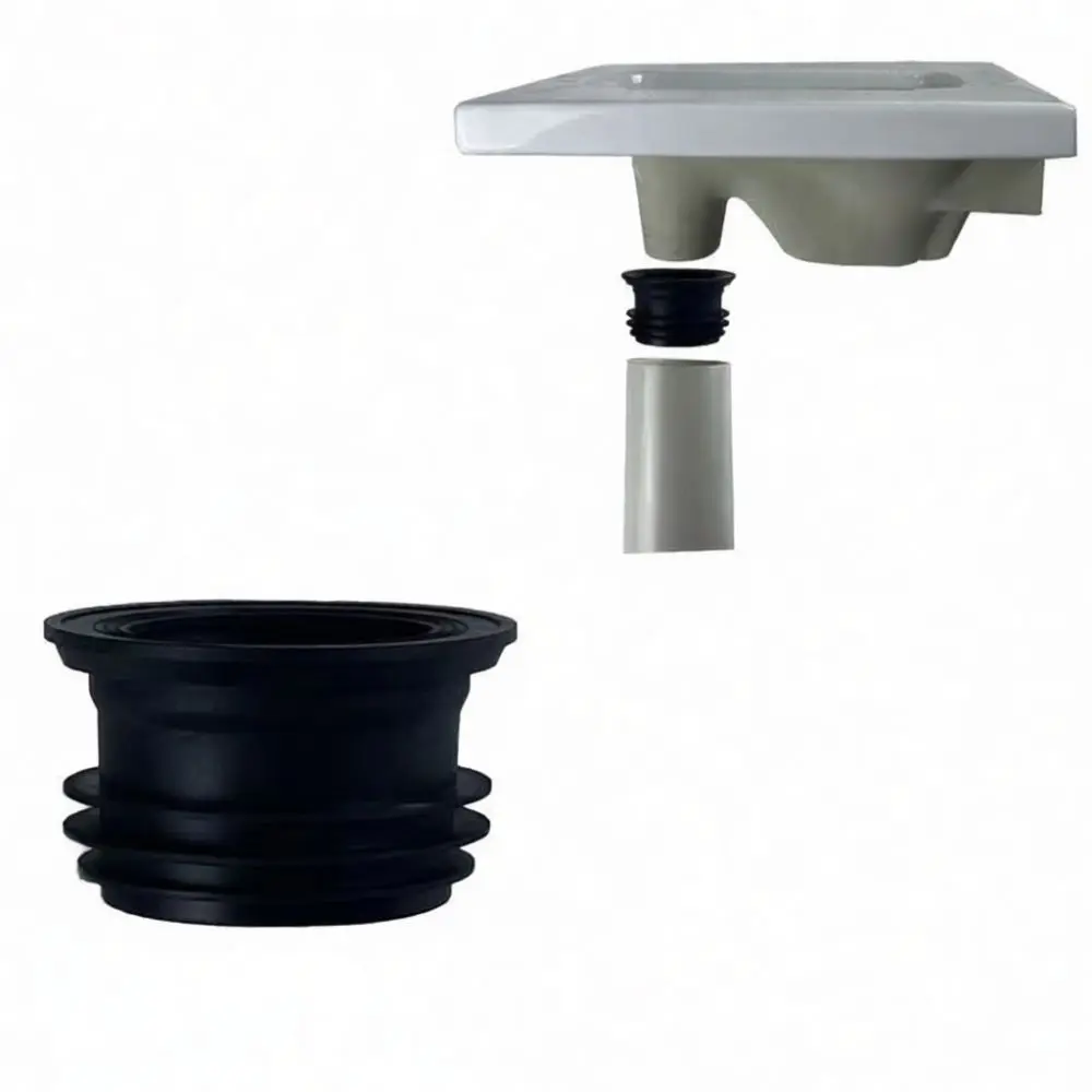 Leakproof Rubber Flange Ring For Squat Toilet Drain Pipe Anti Odor Sewer Gasket Bathroom Plumbing Fitting Tool