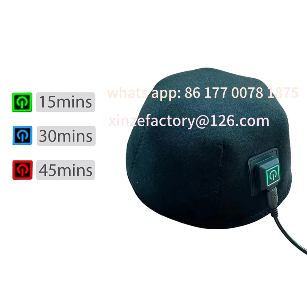 Customizable 660nm 850nm Red Light Infrared Hair Therapy Hair Growth Cap Anti Hair Loss Relax Scalp Care Hat Anti Hairs