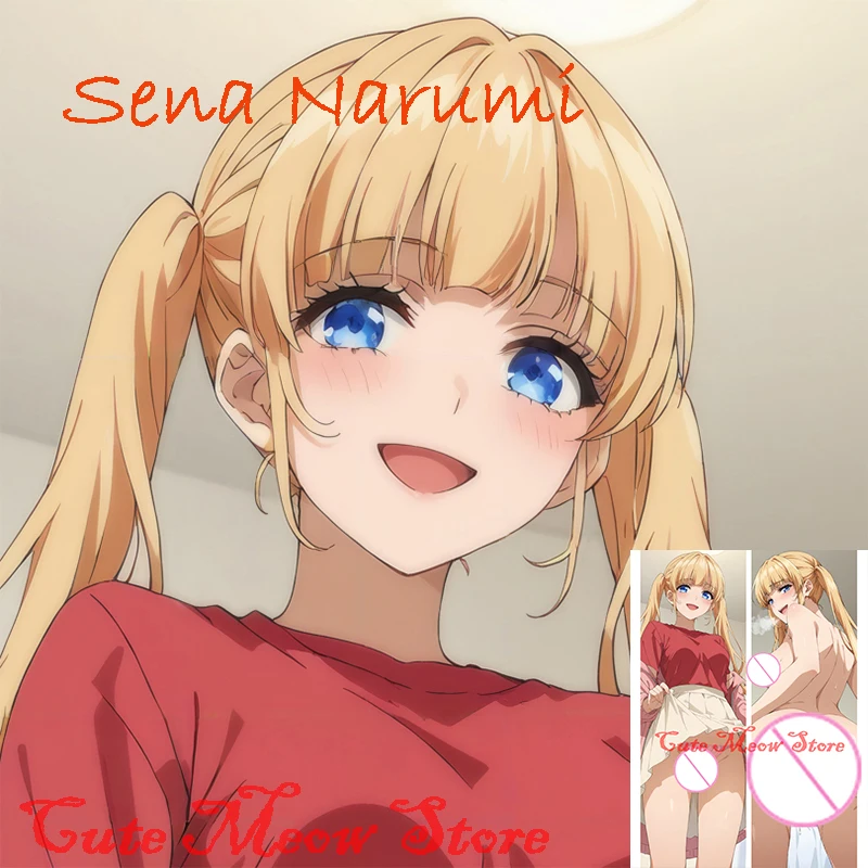 

Dakimakura anime Sena Narumi Double-sided Print Life-size body pillows cover Adult pillowcase Customizable