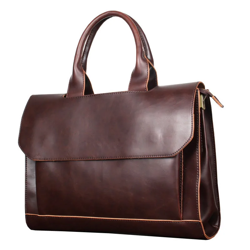 Sac à main en cuir PU pour hommes et femmes, sac à main pour ordinateur portable, sac à bandoulière lancé, affaires décontractées, étui à bombes,