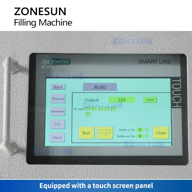 Zonesun máquina de enchimento líquida automática à prova de explosão 6 bicos enchimento de garrafa química equipamento de embalagem industrial ZS-YTEX1