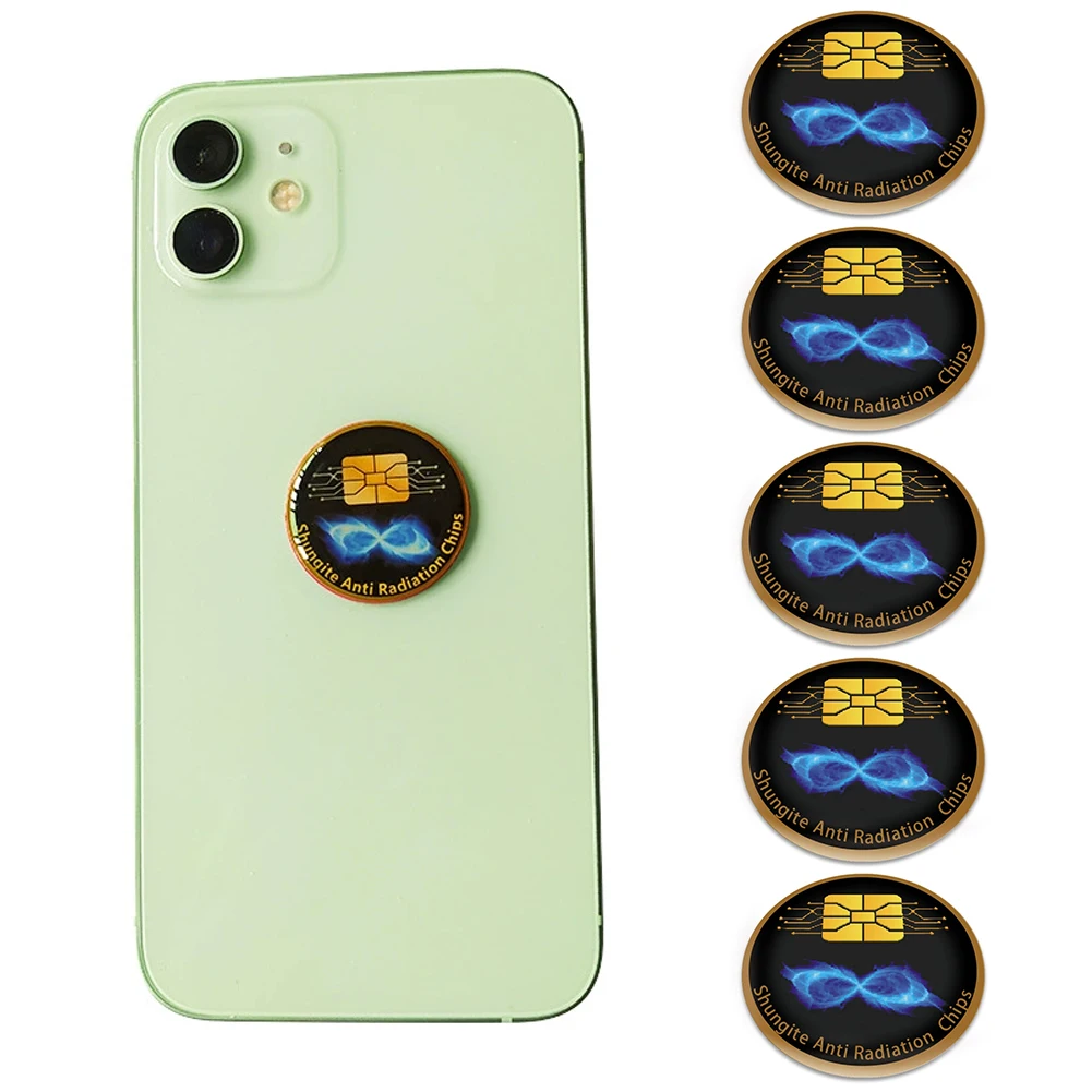

5 Pcs Quantum Shield Sticker Cell Phone Protection Neutralizers Stickers EMF Protection Sticker for Smart Phone Laptops Computer