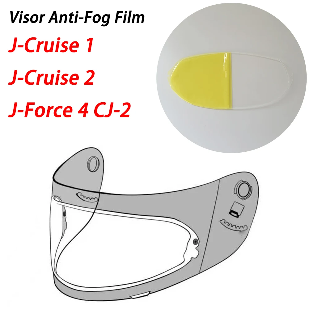 Visor Film Anti Fog Motorcycle Helmet For Shoei J-Cruise 1 J-Cruise 2 J-Force 4 CJ-2 Moto Helmet Accessories Antifog Lens Film