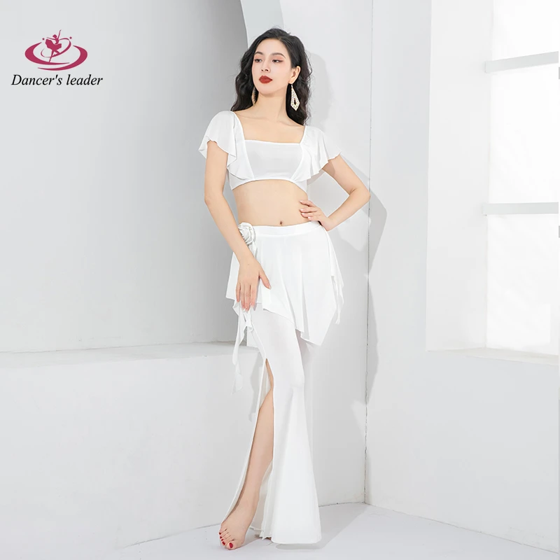 

Belly Dance Performance Practice Costume Female Adult Split Wide Leg Pants Eastern Dance Long Dress Costume