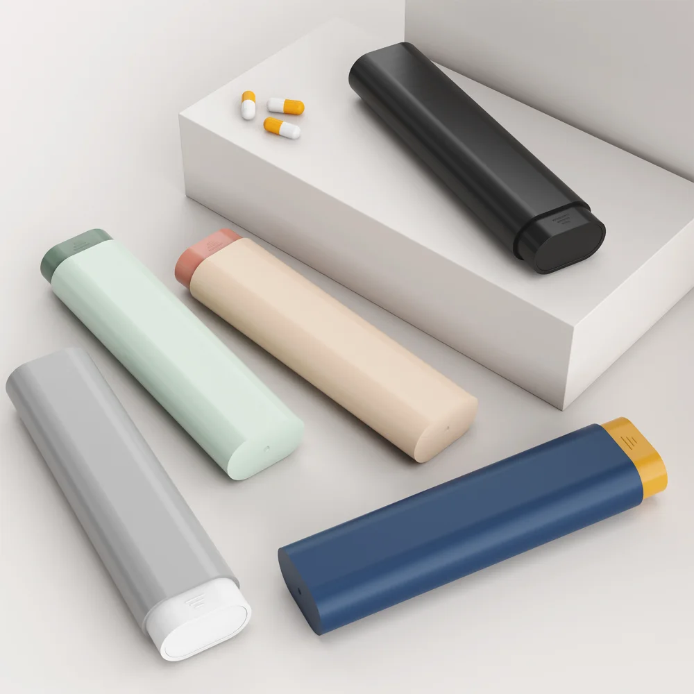 حافظة حبوب منع الحمل المحمولة الممتازة الجديدة لمدة 7 أيام و7 شبكات منظم حبوب السفر للطب والفيتامينات وزيت السمك صندوق تخزين أسبوعي #1