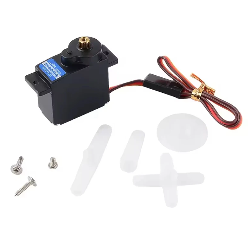 JX Servo PDI-9180MG 180 degrés Mini Servo 2.5kg 0.12sec 12g engrenage métallique Servo numérique pour avion à voilure fixe