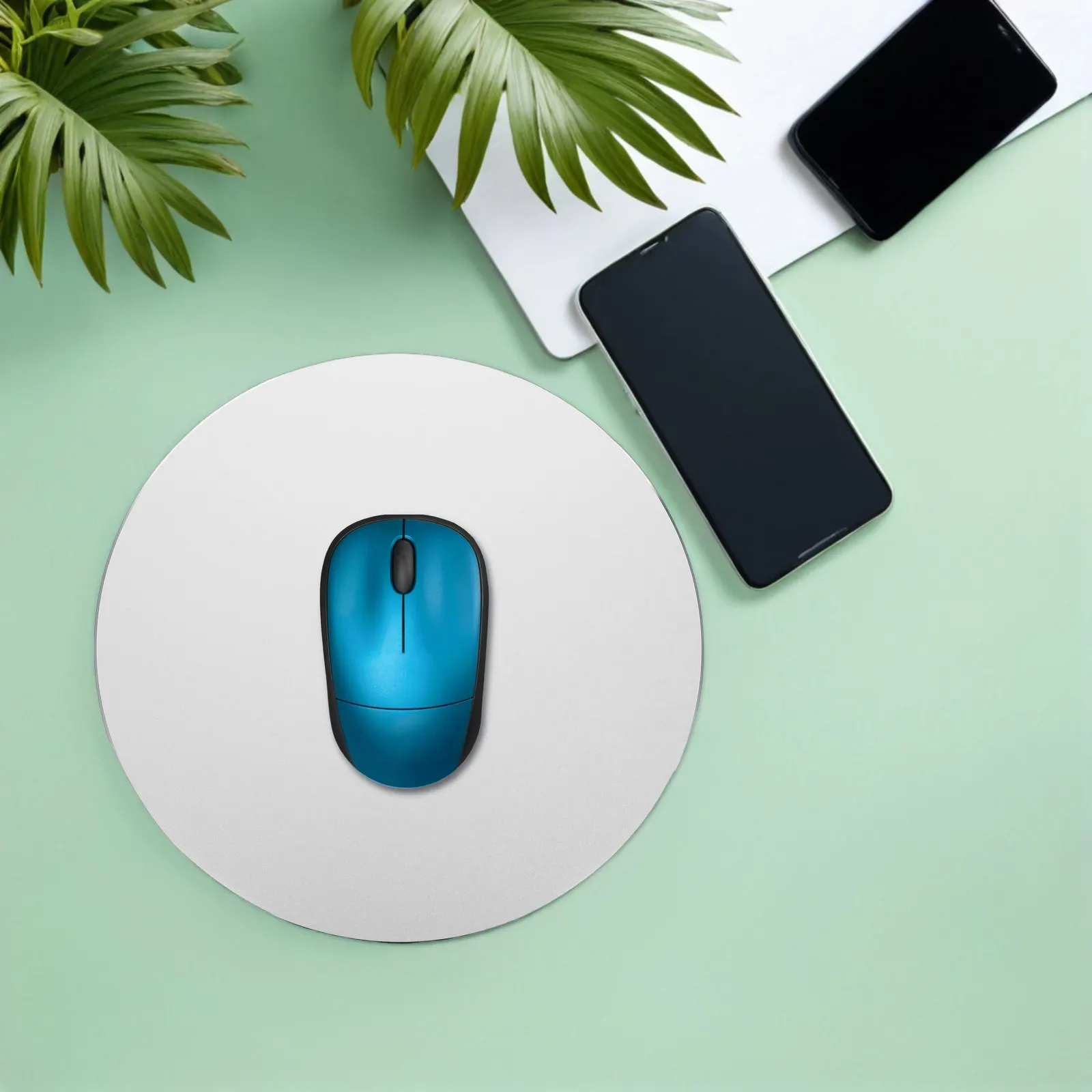 

Aluminum Alloy Hard Mouse Pad Silver Double Sided Waterproof Metal Mouse Mat Fast Accurate Control Office Bed Desk Use