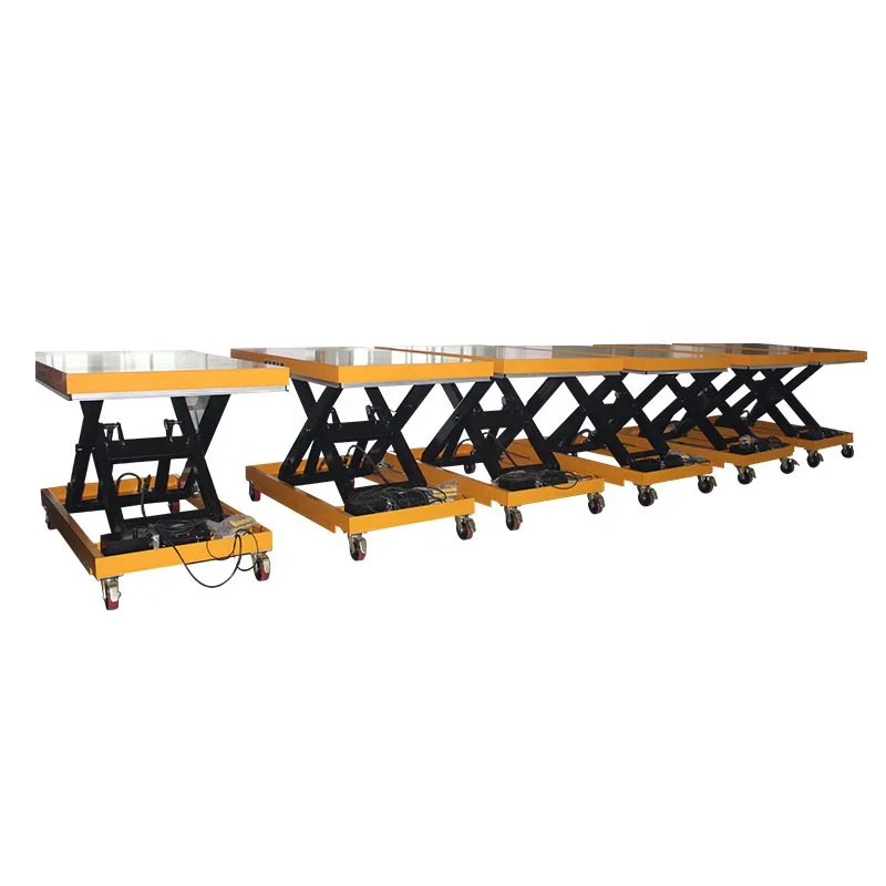 500 كجم 1000 كجم طاولة رفع مقصية كهربائية هيدروليكية لرفع المستودعات #3