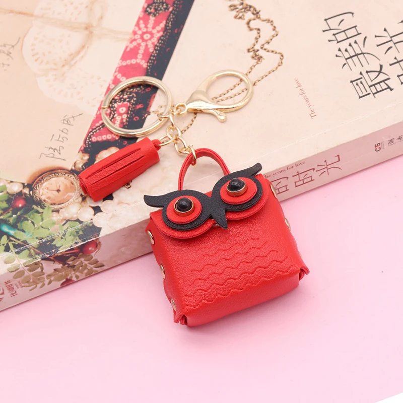 Cute Owl MINI Bag Women PU Leather Coin Purses Fashion Jewelery Handbag Girls Coin Card Holder For Kids Purses Keychain