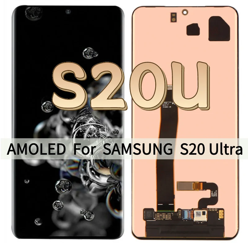 

Super AMOLED Display for Samsung S20U G988 G988F G988F/DS Lcd Display Digital Touch Screen Assembly S20 Ultra Display