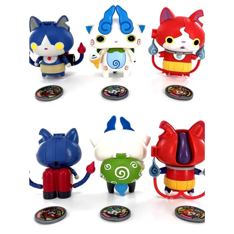 

Genuine Animation Characters Monster Watch Jibanyan Whisper Different Style Models Change Into A Doll Transformer Toy