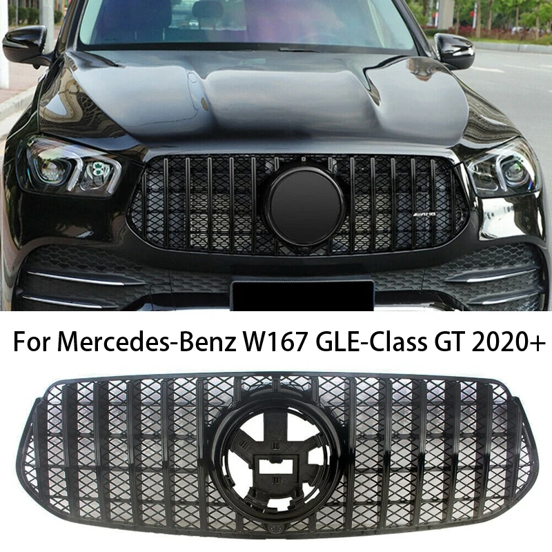 For Mercedes-Benz GLE class W167 GLE350 2019 2020 Car Front Kidney Grille Hood Front Bumper Radiator Grill Spare Replacement