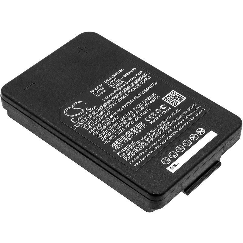 Remote Controller Battery For Autec LPM01  LPM01LI  R0BATT00E10A0 LK NEO 2000mAh / 7.40Wh Black  Li-Polymer  3.70V