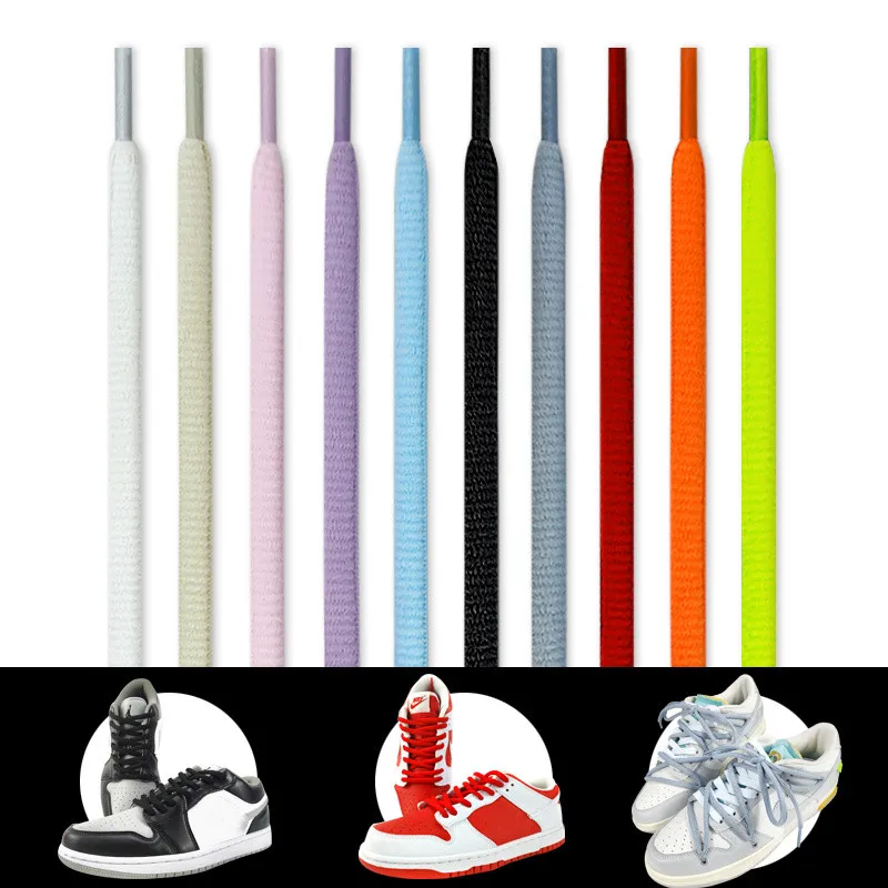 Cordones de Zapatos Deportivos Ovalados, Cordones Redondos Clásicos, Cordones Tejidos Unisex para Adultos, Cordones Casuales para Botas