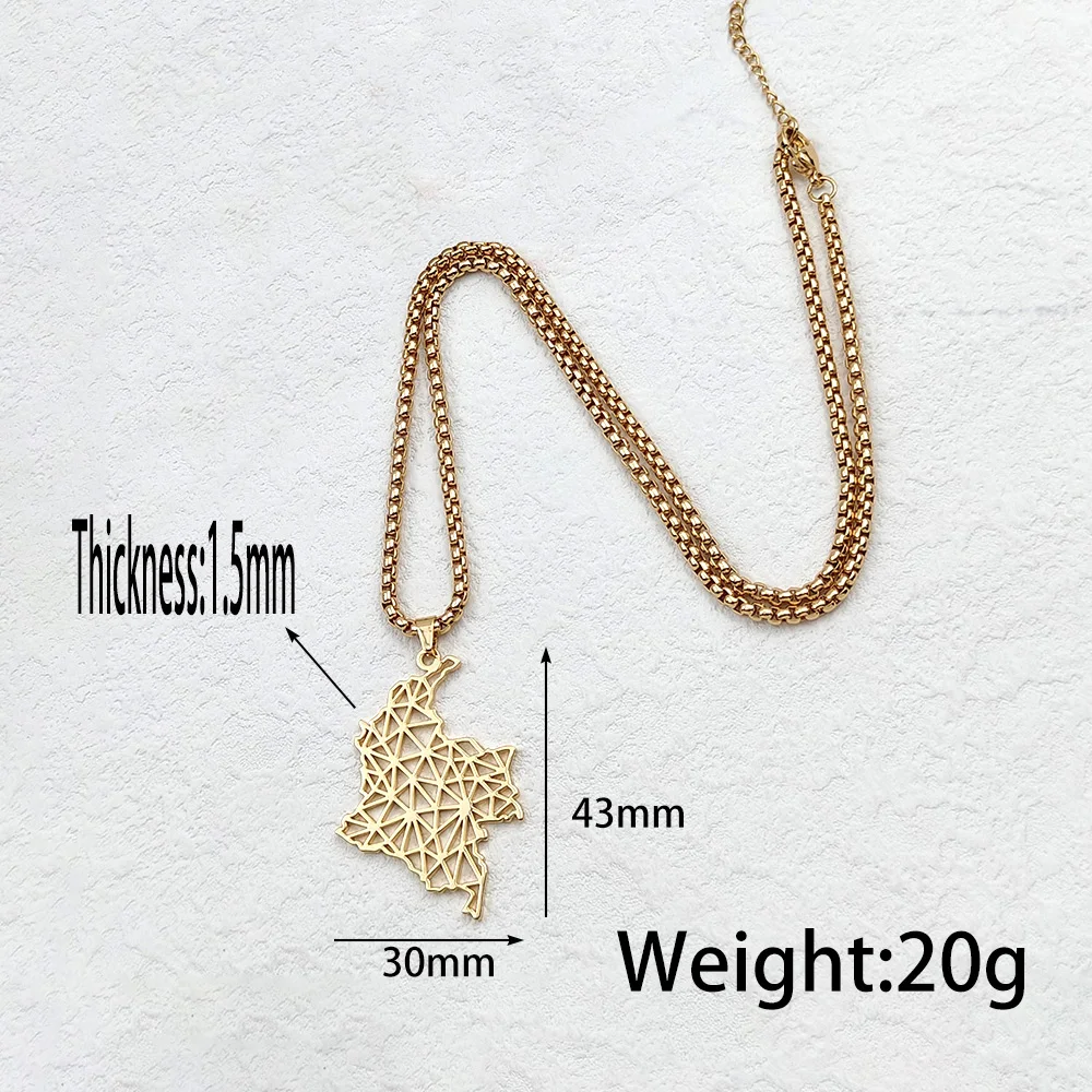 New British Columbia Map Necklace Gold Silver Color Stainless Steel British Columbia Pendant Necklace Map Memorial Jewellery