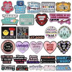 Heart Flower Brooch Sofa Knife Screwdriver Pill Bottle Elf Rainbow Pillow Badge Punk Letters Lapel Pins Jewelry Accessories Gift