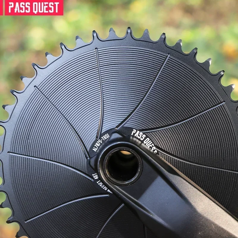 PASS QUEST 3mm Offset 36T-54T AERO Chainring Direct Mount Norrow Wide Teeth Chainwheel for SRAM DUB AXS 12 Speed