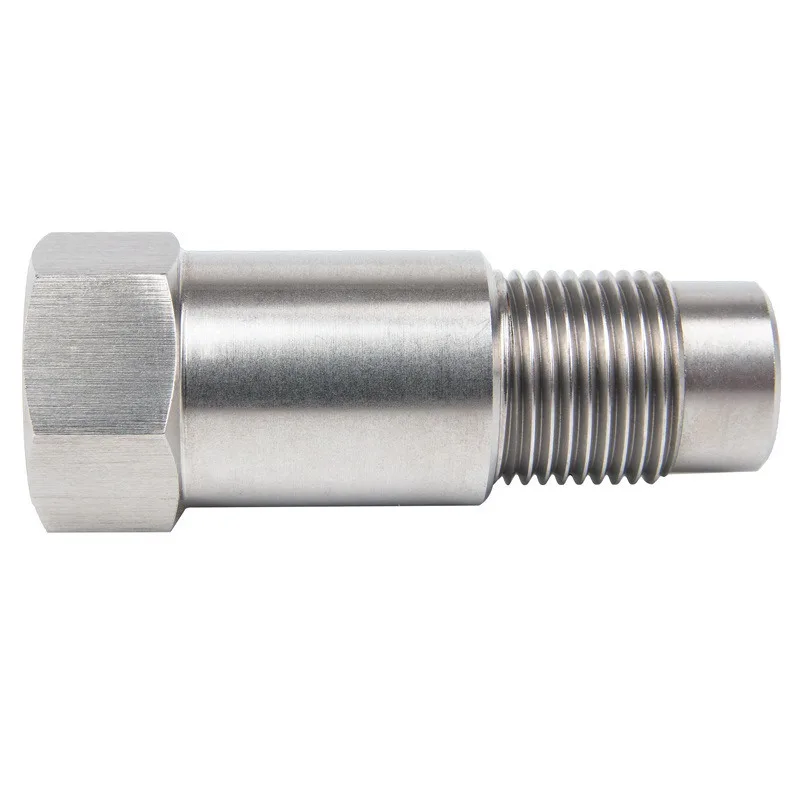 العالمي الفولاذ المقاوم للصدأ SS304 تحقق ضوء المحرك CEL محفز صغير O2 الاستشعار فاصل محول M18X1.5