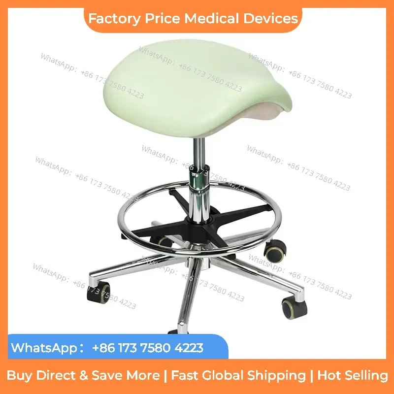 2026 LK-A44 Ergonomic metal leg dentist stool Portable chair with wheels for sale fastshipping