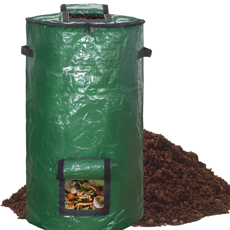 PE composting bag for leaf litter, self-made nutrient soil composting box