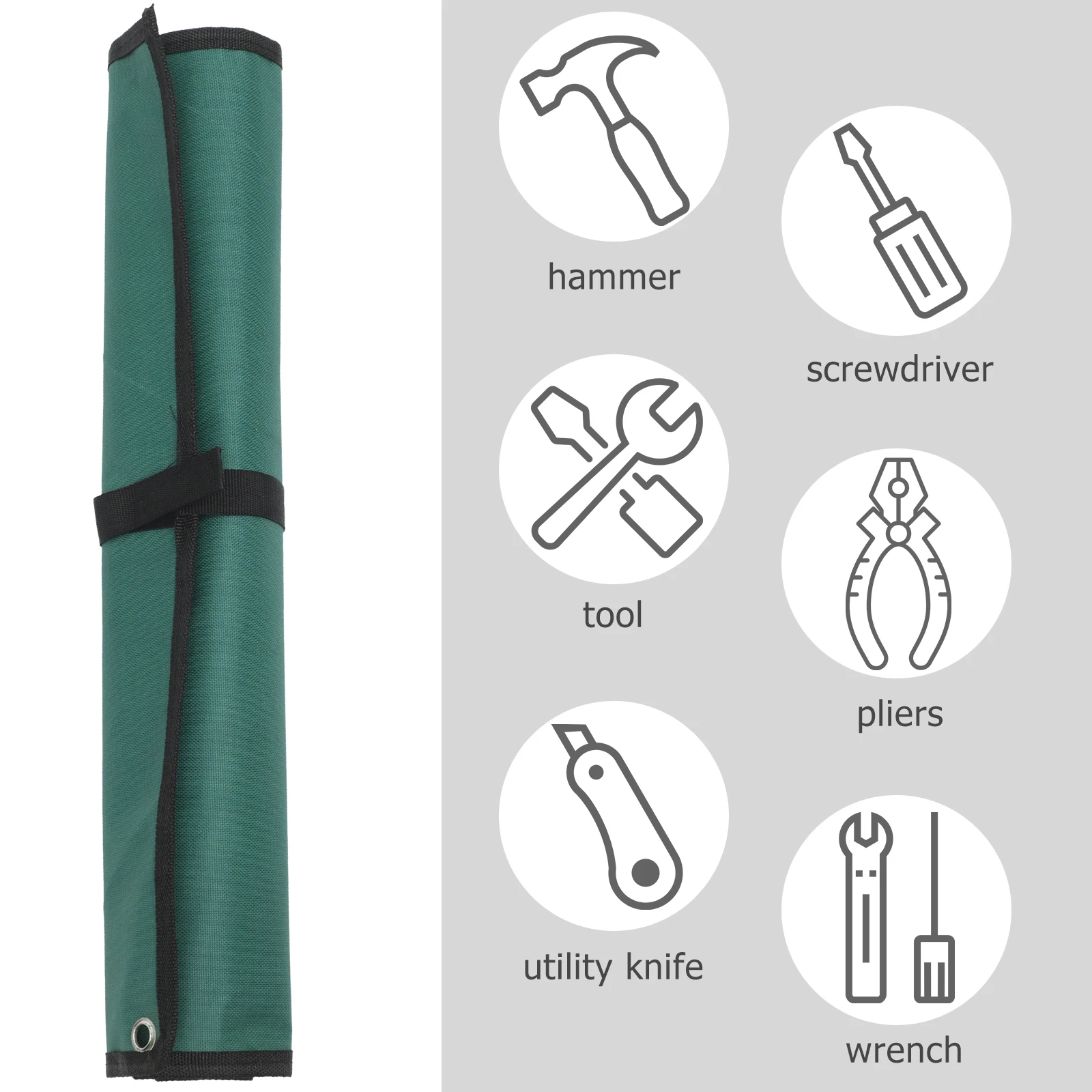 

Tool Roll Wrench Storage ganizer Lightweight Electrician Storage Pouch Toolbox ganizer Wrench Kit Multipurpose Craftsmanship