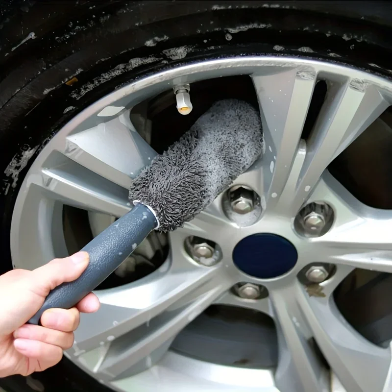 Wheel Hub Brush Ultra Fine Fiber Cleaning Brush Scratch Free Tire Brush General Automotive Tire Cleaning Accessories image 3