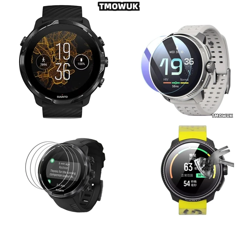 

For Suunto 5 7 9 Peak Pro Race S 45mm 49mm OCEAN Traverse Alpha - Tempered Glass Screen Protector - HD 9H Anti - Scratch For Sma