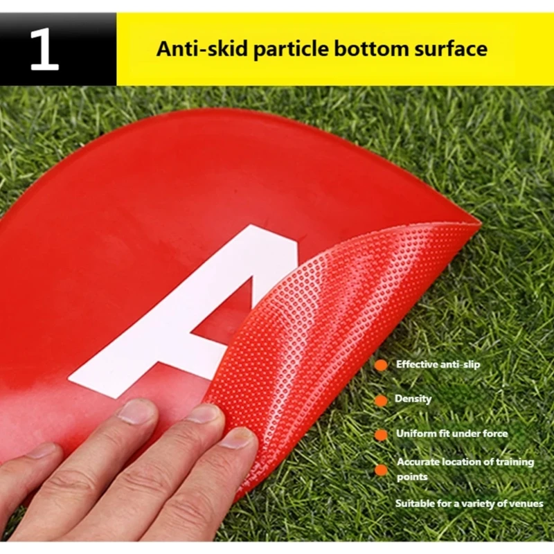 

Numbered Floor Spots Markers Footstep Mat Disc Markers for Courts Floor Indoor Outdoor Soccer Training Sports Activity