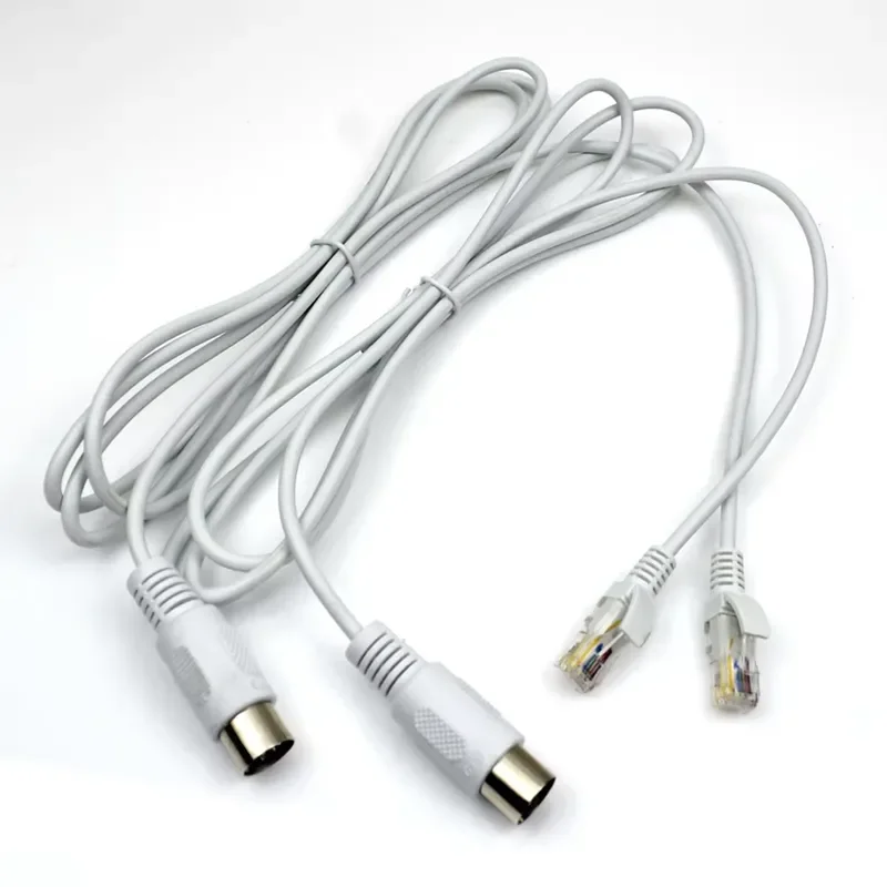 2 Pieces Replace Cable Breast Care Vacuum Cup Wire Replacement 180CM 8 cores with Head For EMS Microcurrent Vibration