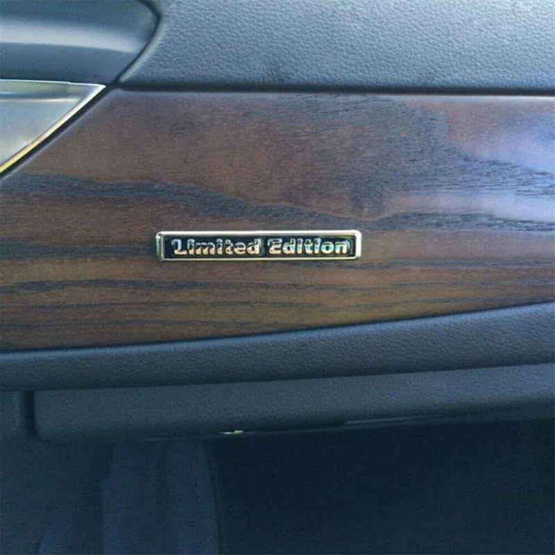 3D Plating Metal LIMITED EDITION Logo Car Rear Fender Trunk Sticker Emblem Black Car Accessories Tuning Exterior Decal Sticker