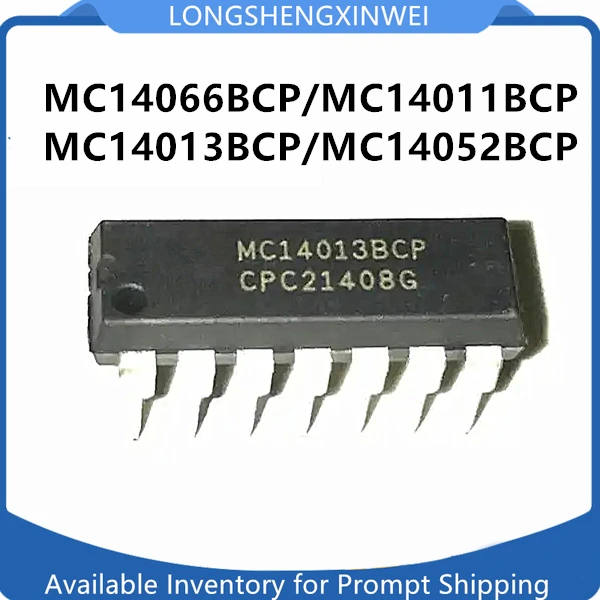 1PCS MC14066BCP MC14011BCP MC14013BCP MC14052BCP Inline 14 Digital Logic Trigger Chip Brand New Original