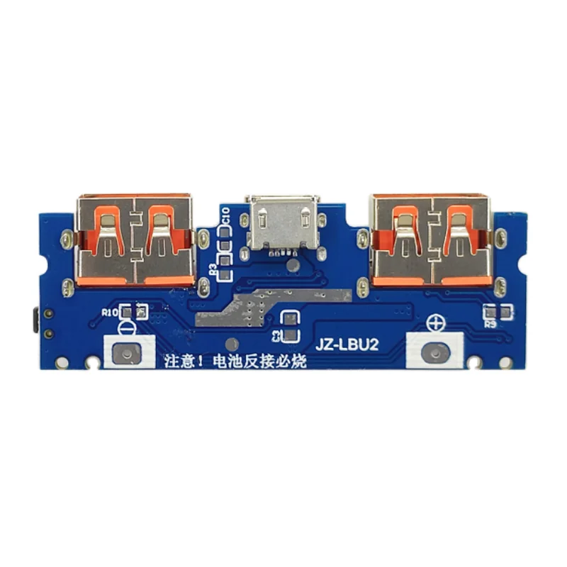 Lithium Battery Charger Board LED Dual USB 5V 2.4A Micro/Type-C USB Mobile Power Bank 18650 Charging Module