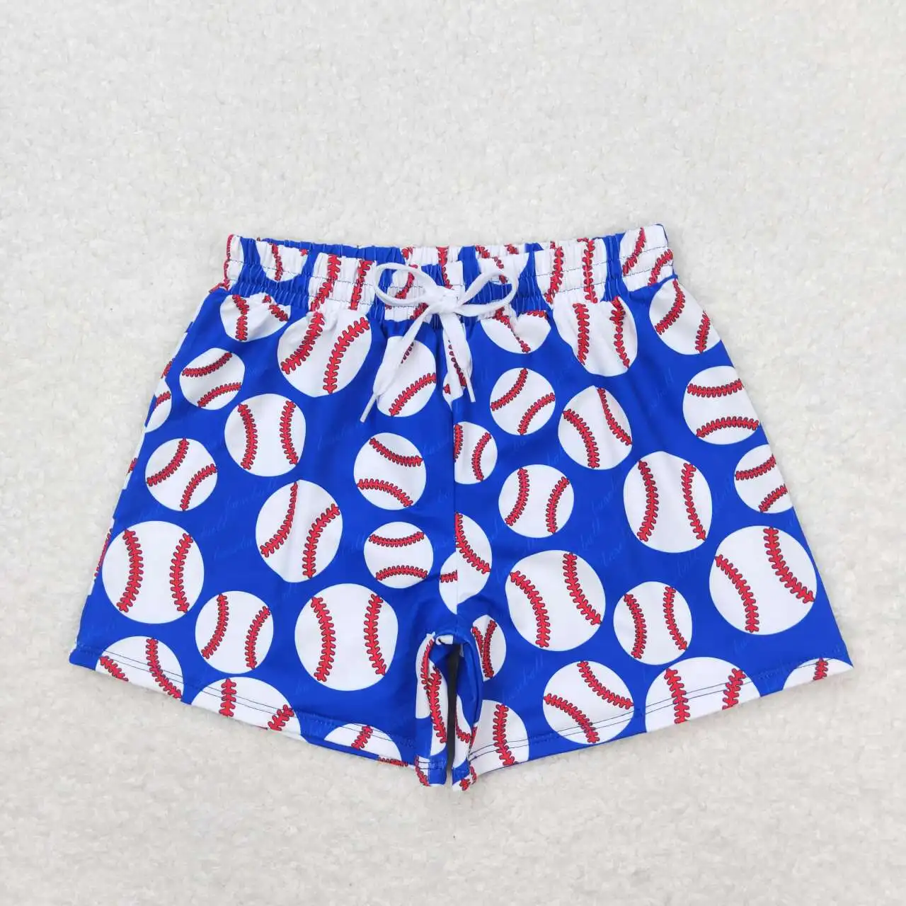 

S0275 New Arrival Toddler Clothes Baseball Print Kids Boys Summer Swim Shorts Trunks