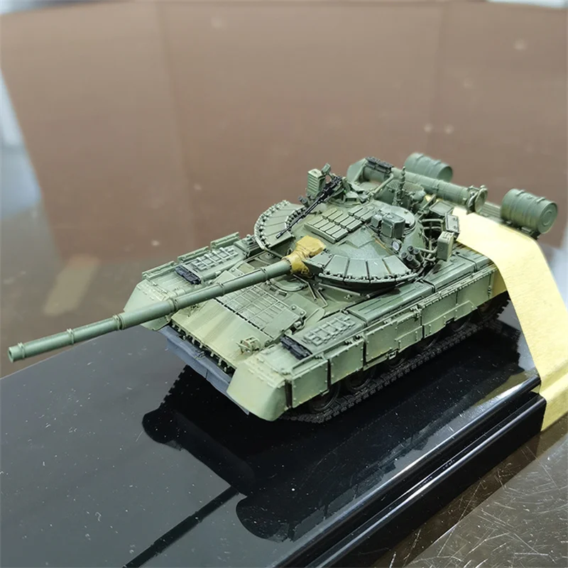 Model w skali 1:72 rosyjski T-80BVM MBT korpus piechoty morskiej żywica główny czołg bojowy kolekcja zabawek dekoracja wystawowa dla fanów prezent