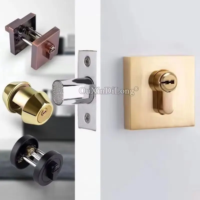 Brand New C-class Copper Cylinder Deadbolt Door Lock Security Anti-theft Door Locks with Keys for Passage Living Room Bedroom