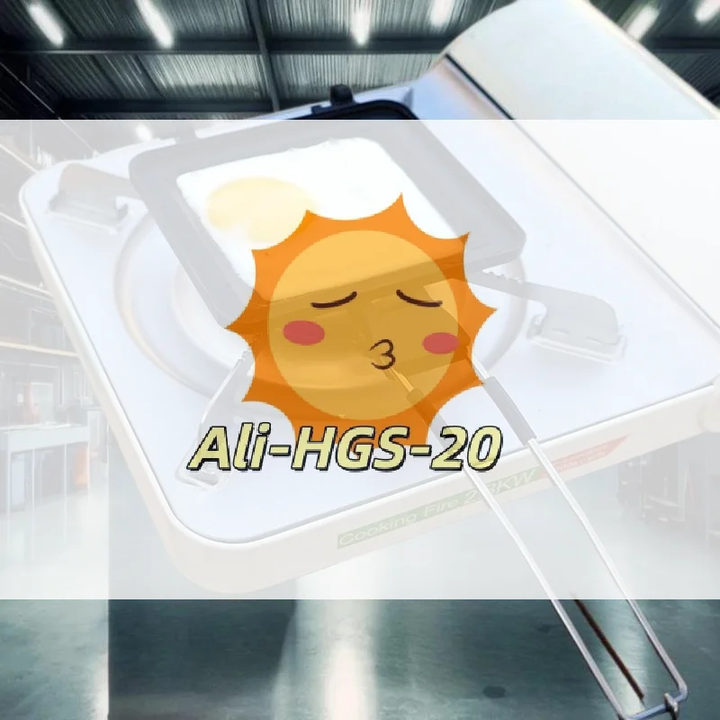 

Outdoor Rustproof Sandwich Maker with Double-Sided Nonstick Coating and Foldable Handle