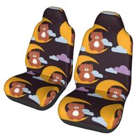cute little bear 2pcs Print Car Seat Covers for Women and Men, Universal Auto Front Seat Protector Fits for Car, SUV Sedan,