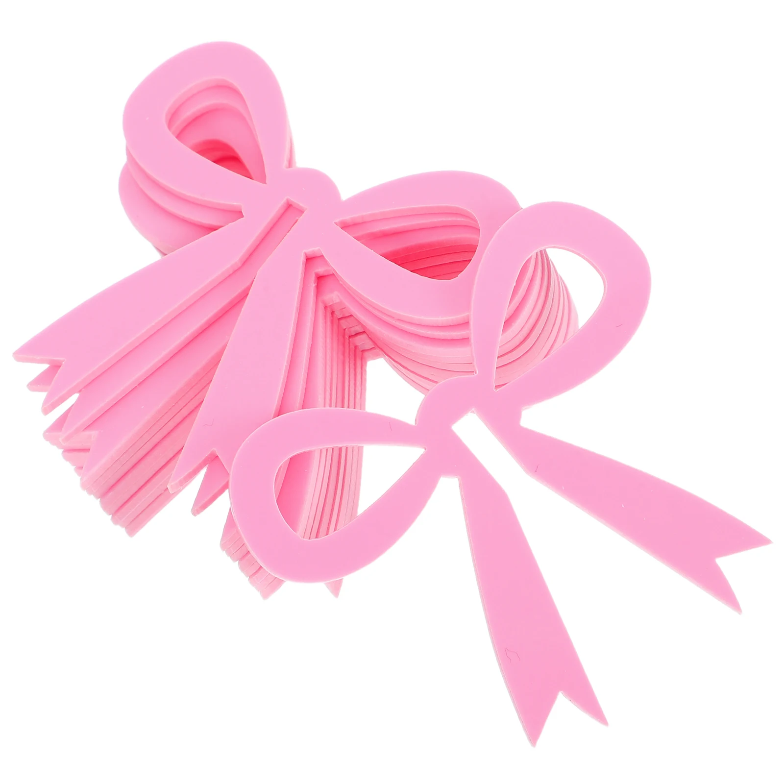 

12 Pcs Acrylic Bow Drink Tags Glass Charms Birthday Wedding Party Decorations Reusable Glass Markers Bows