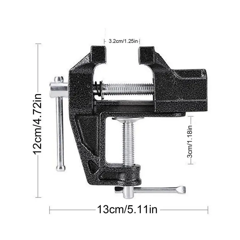 Golf Grip Replacement Tool Bench Vise Multi-Functional Quick Shaft Clamp Quick Adjustment Cast Steel Golf Club Regrip Vise Tool