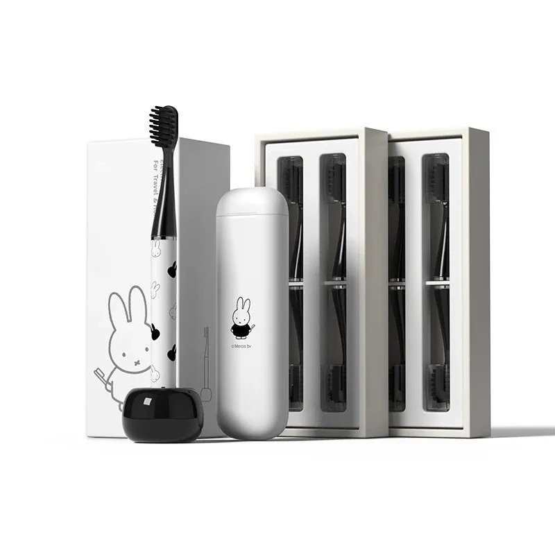 Miffy Kawaii Anime Cartoonelectric Toothbrush Soft Fur Adult Sonic Long Battery Life Men and Women Couple Travel Exquisite