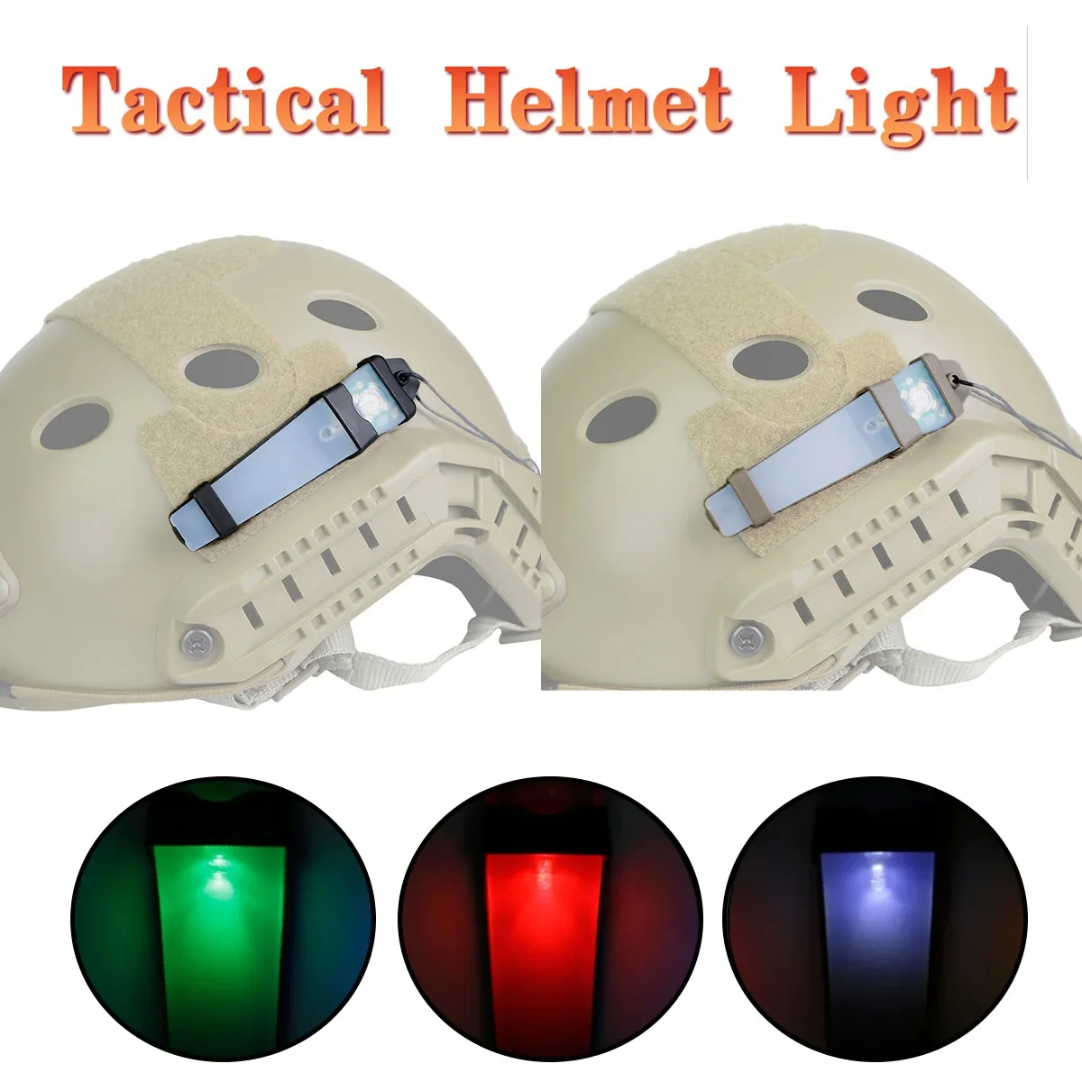 Tactical Helmet Signal Light Blue Green Red Strobe Waterproof Outdoor Survival Game Safety Flash Lamp Helmet Accessories